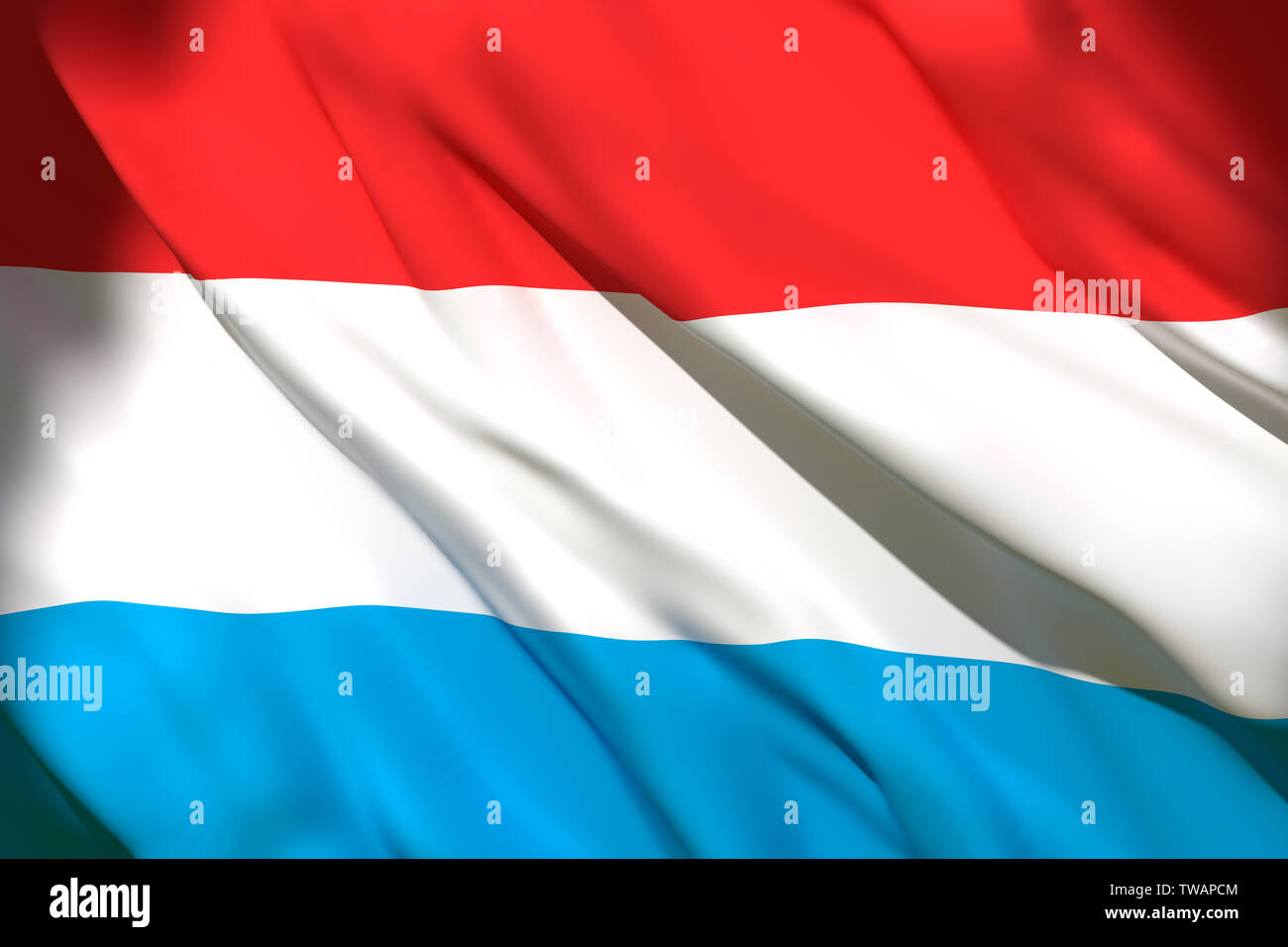 Luxembourg Small Hand Waving Flag