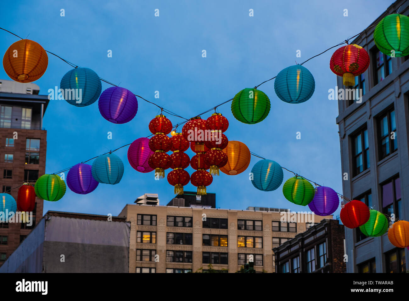 Colorful chinese lanterns hires stock photography and images Alamy