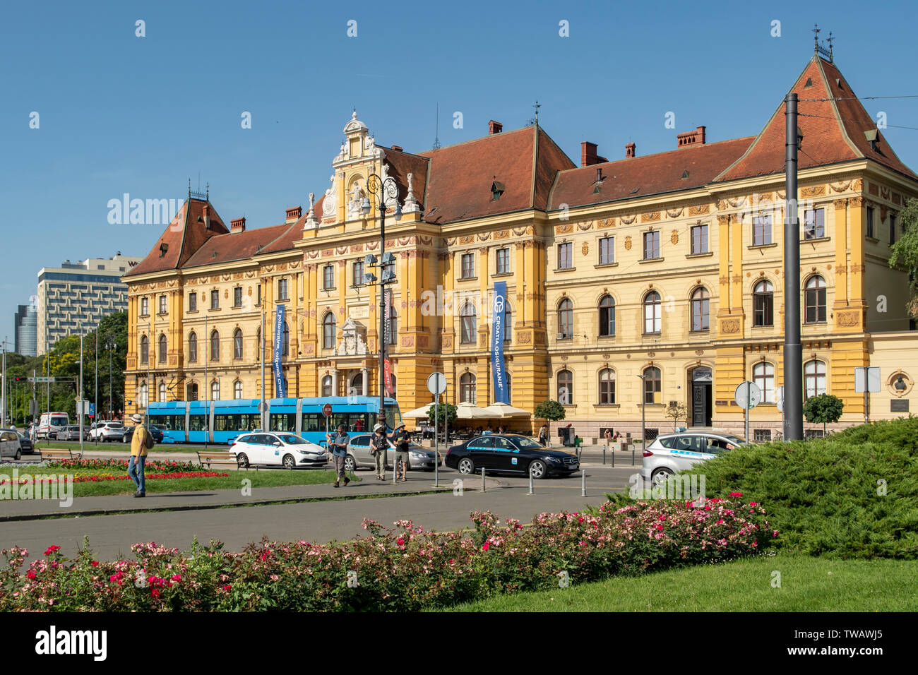 Museum of Arts and Crafts, Republic of Croatia Square, Zagreb, Croatia Stock Photo Alamy