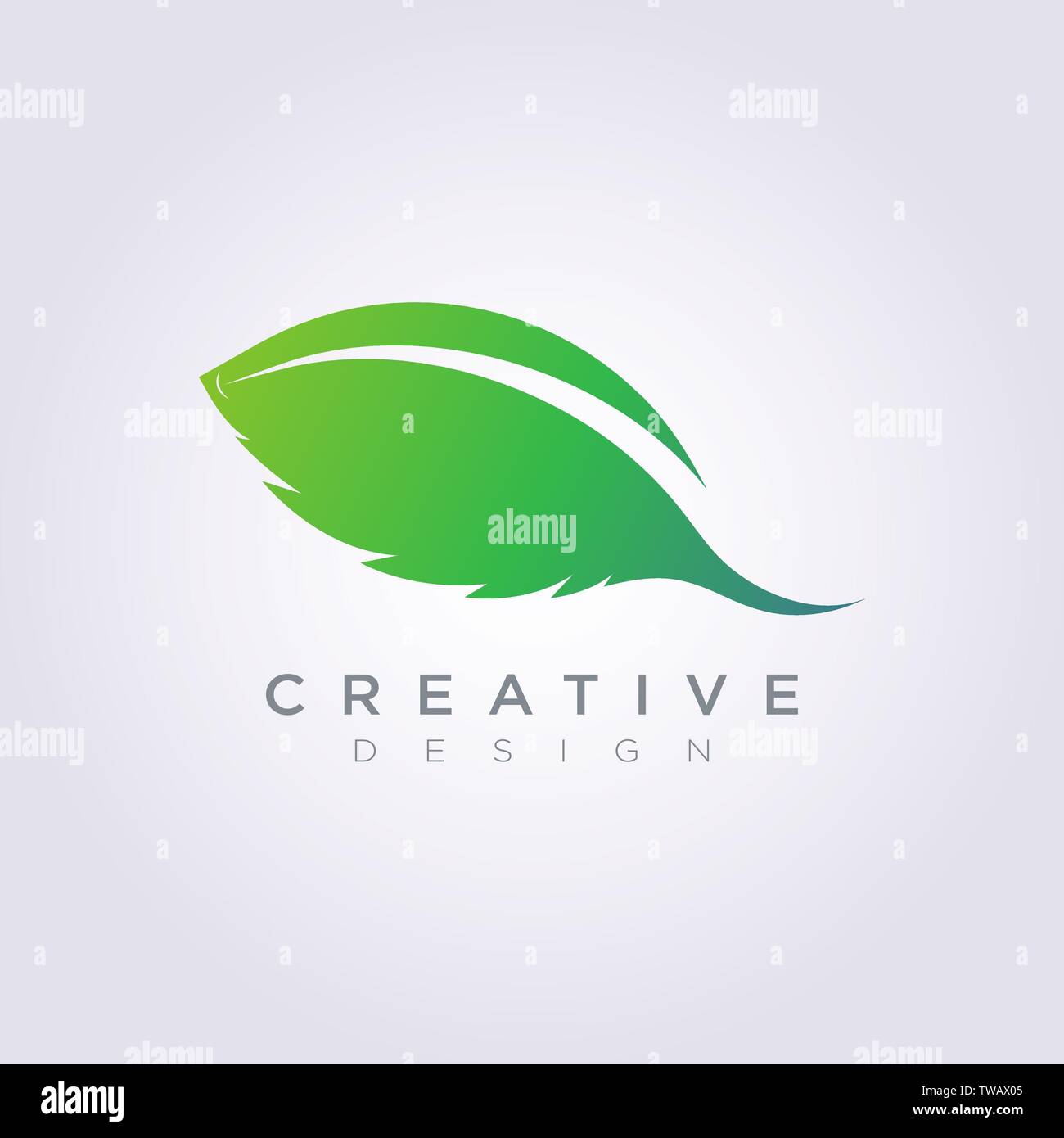 Leaf Vector Shape Design Clipart Symbol Logo Art Template Stock Vector ...