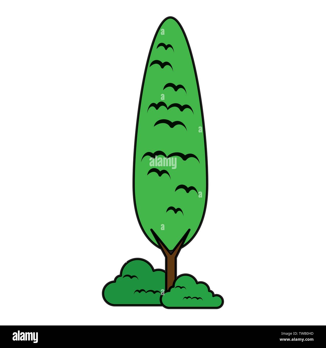tree plant nature isolated icon Stock Vector Image & Art - Alamy