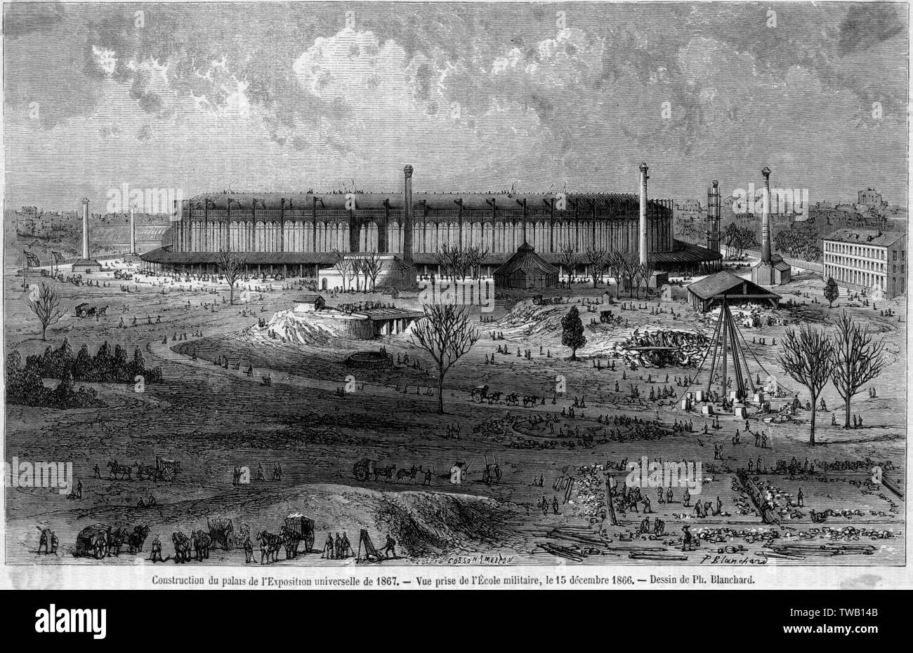 EXHIBITIONS/PARIS/1867 Stock Photo