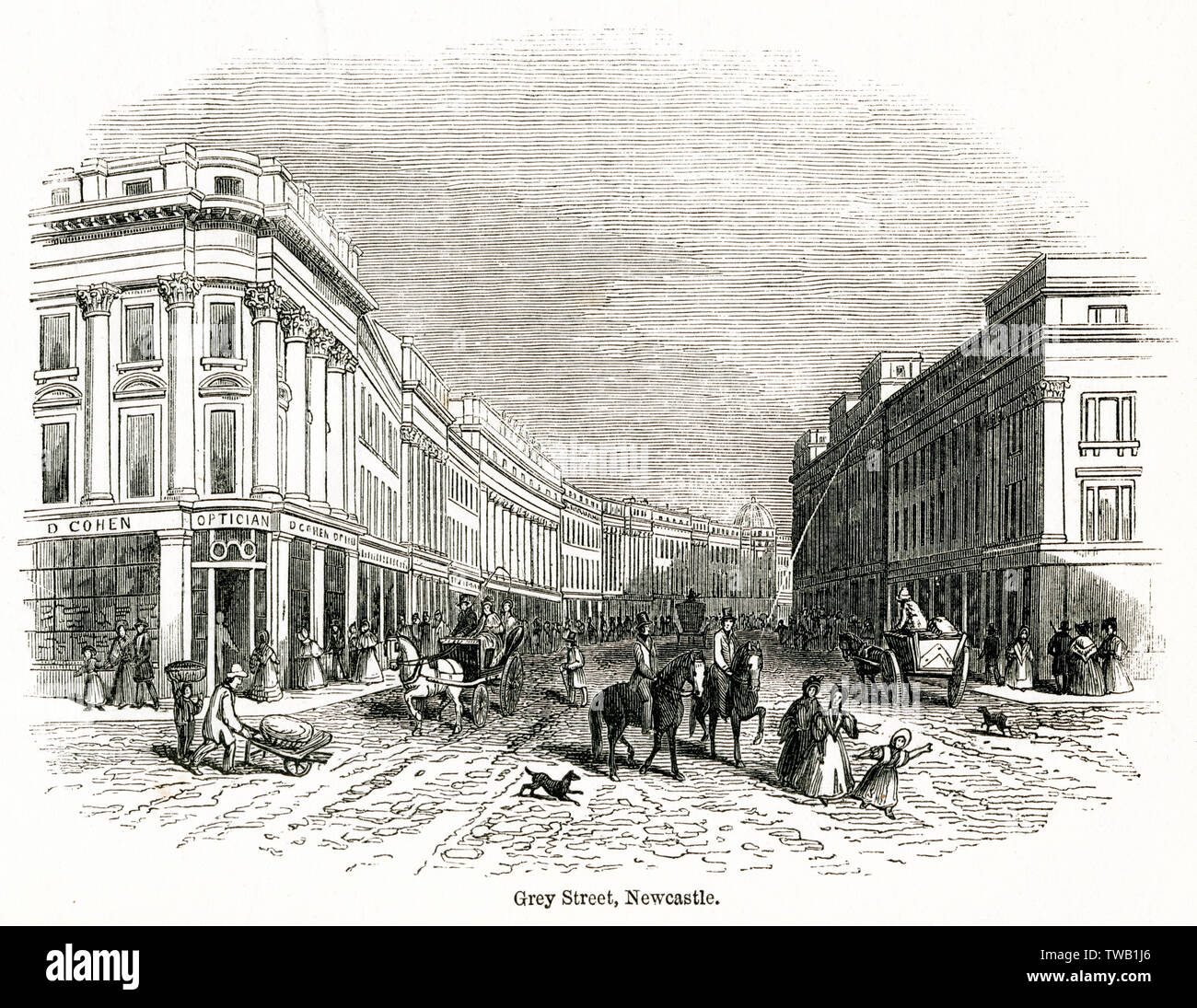 Grey Street, Newcastle Stock Photo Alamy