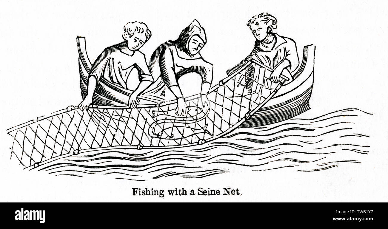 Fishing with seine net Stock Photo - Alamy