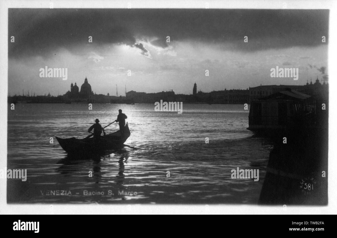 Bacino San Marco - Venice, Italy - Atmospheric Photograph Stock Photo