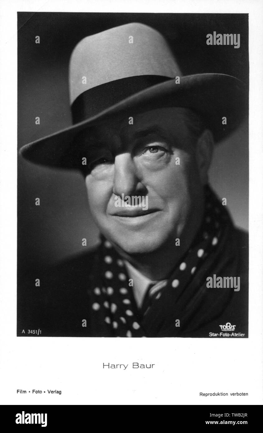 Harry Baur - French Comedian and Movie Actor Stock Photo