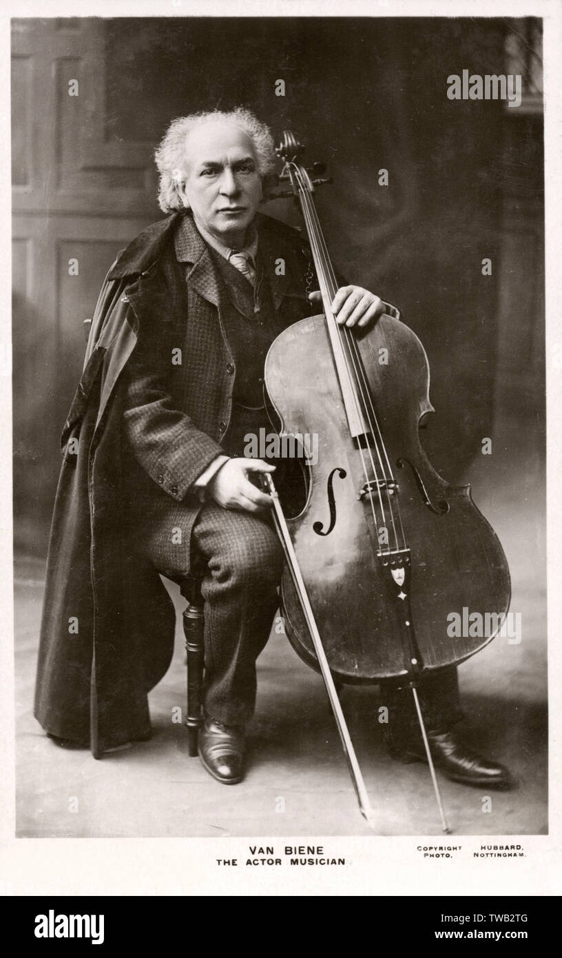 Auguste van Biene - Dutch composer, cellist and Stock Photo
