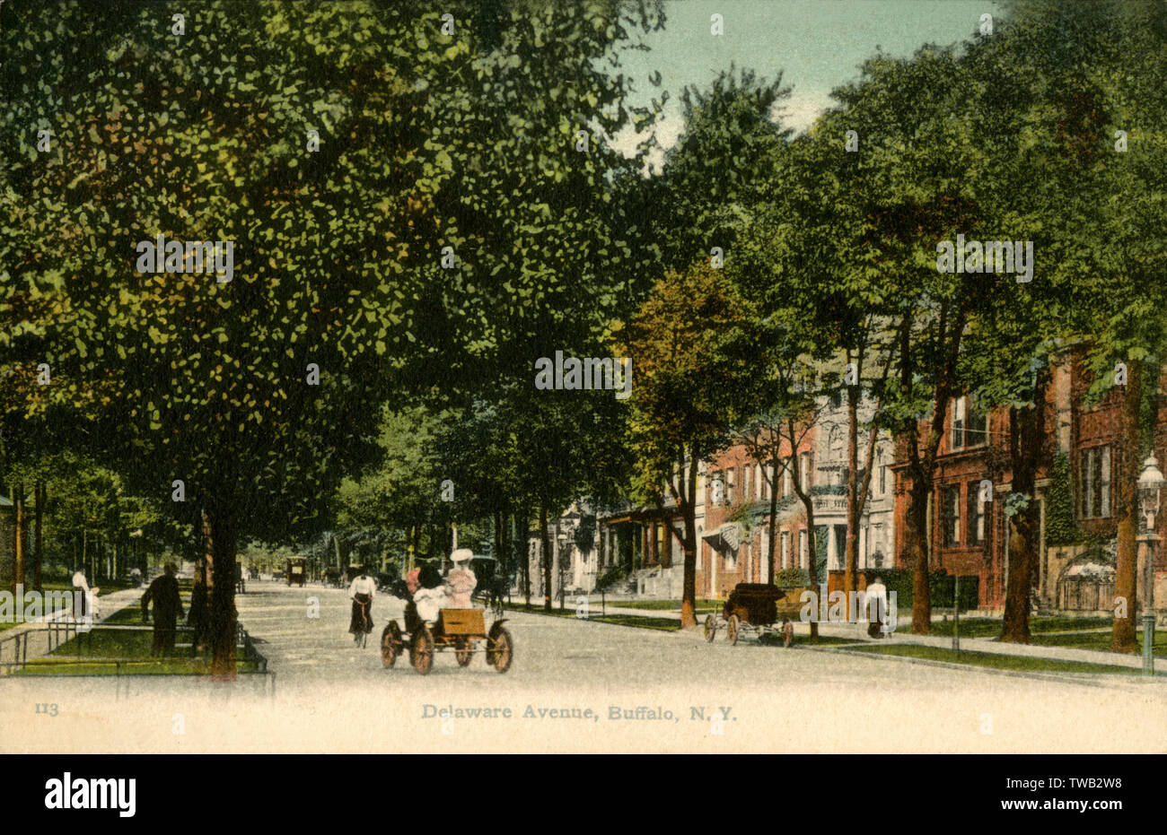 Delaware Avenue, Buffalo, New York State, USA Stock Photo