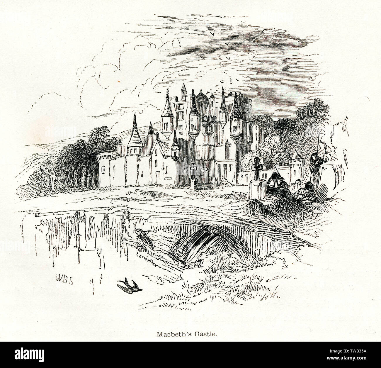Illustration by Kenny Meadows to Macbeth, by William Shakespeare ...
