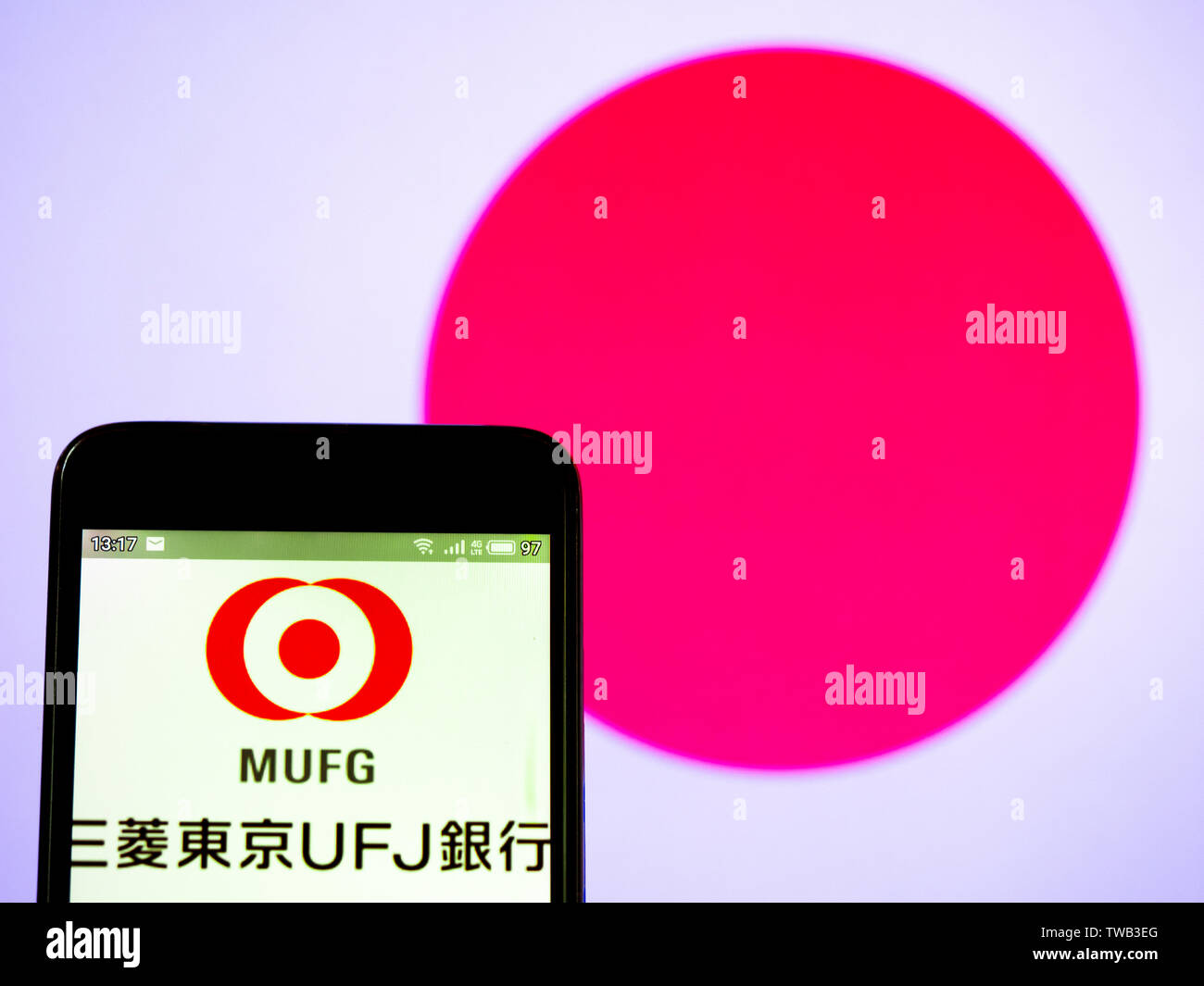 In This Photo Illustration The Mitsubishi Ufj Financial