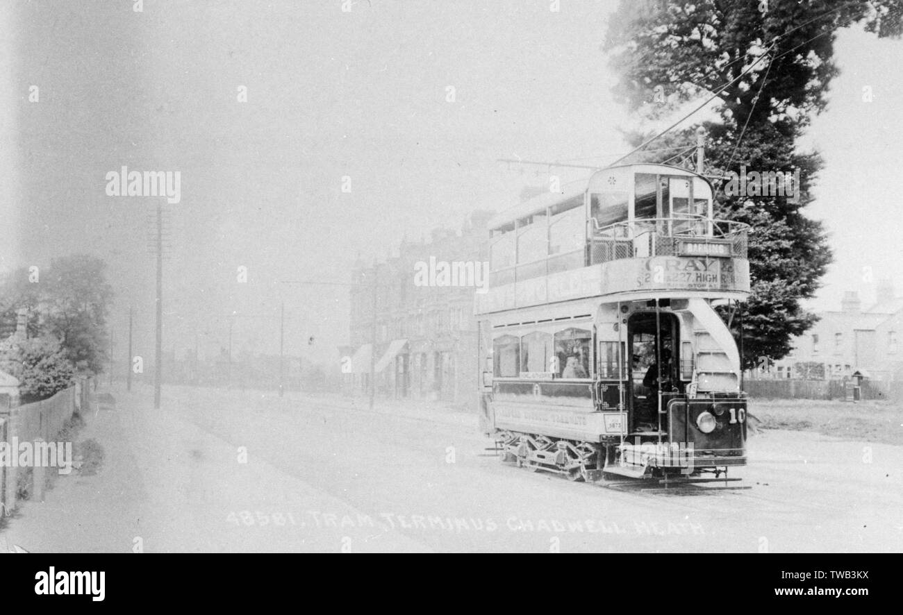 Tram Terminus, Chadwell Heath, Romford, Essex Stock Photo