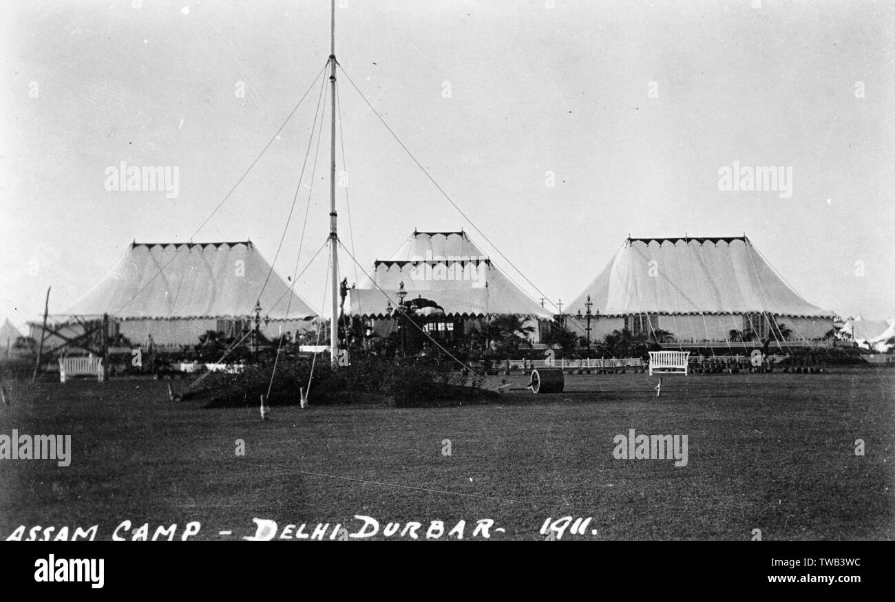 Assam Camp, Coronation Durbar, Delhi, India Stock Photo
