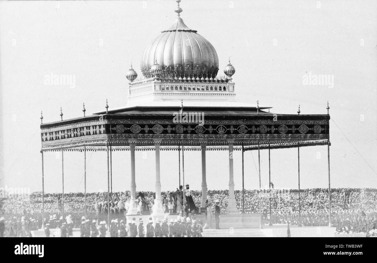 Pavilion, Coronation Durbar, Delhi, India Stock Photo