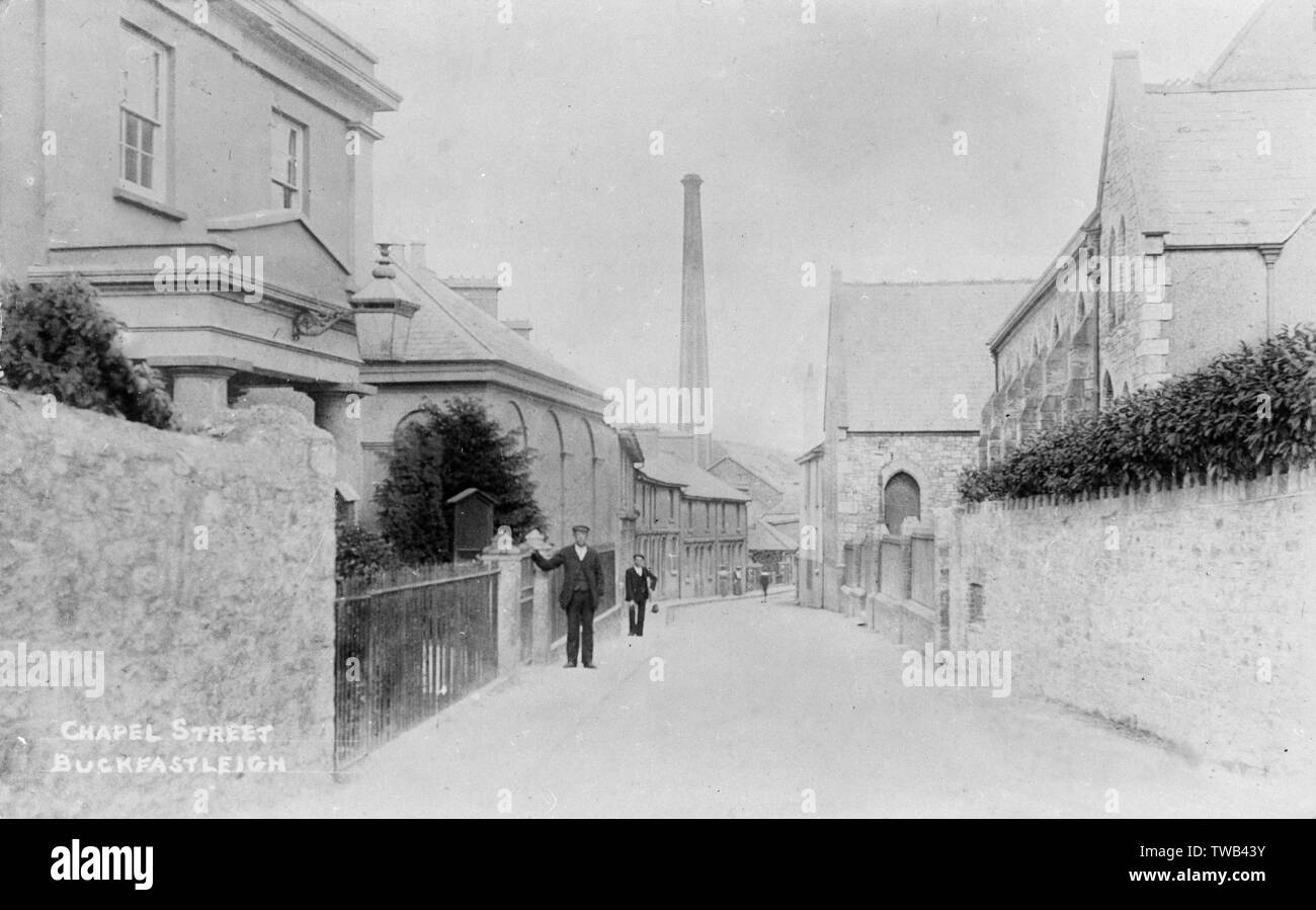 Chapel Street, Buckfastleigh, South Devon Stock Photo Alamy