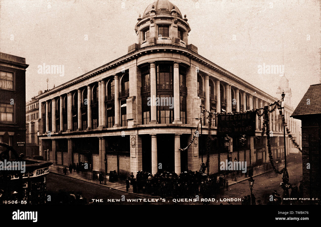 The new Whiteleys department store in Queen's Road, Bayswater, West