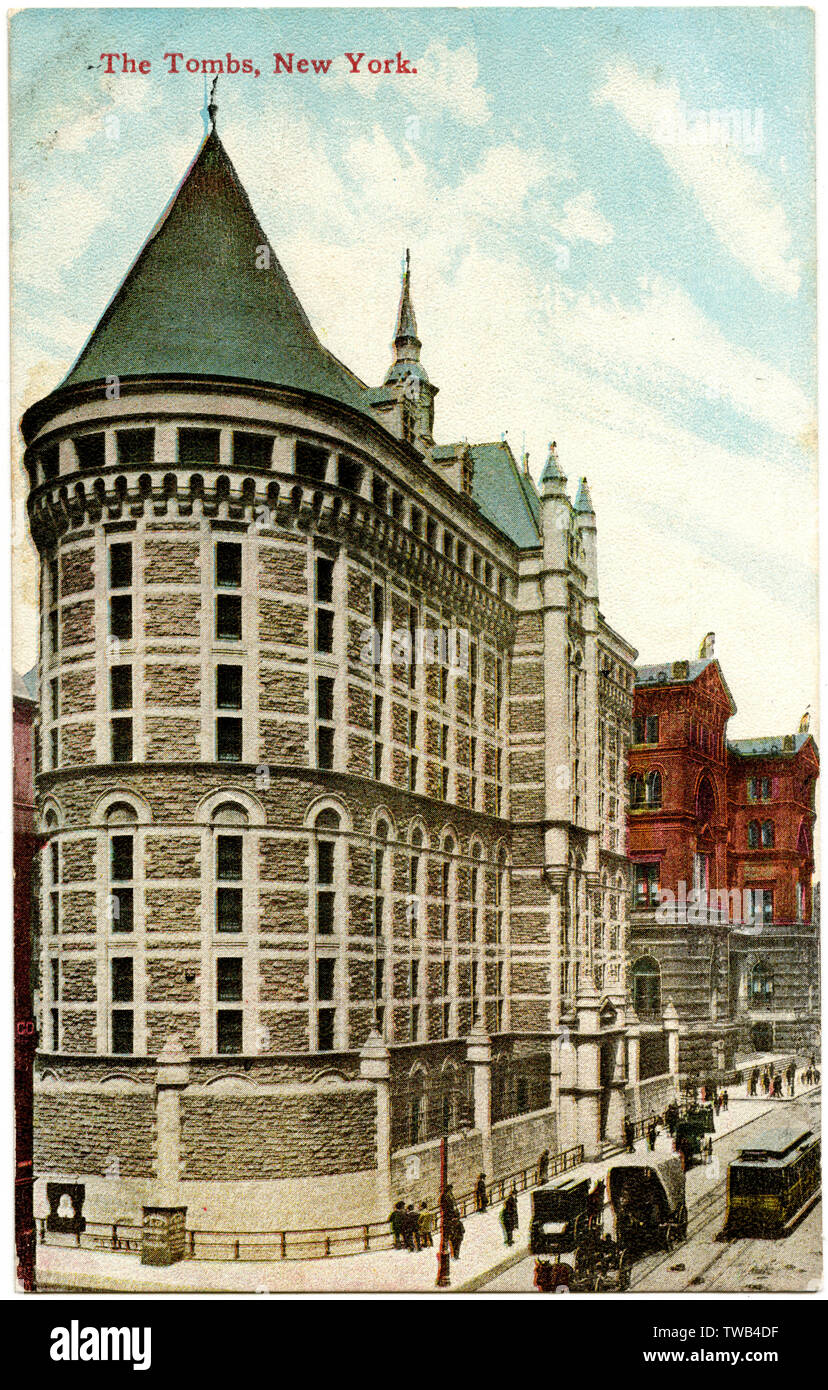 The Tombs Prison, New York City, USA Stock Photo