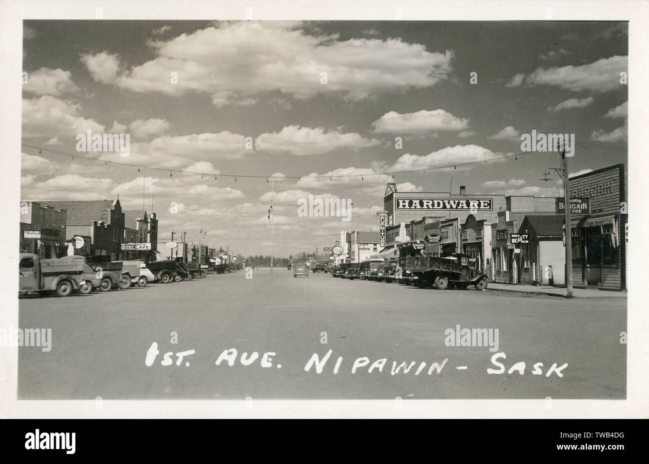 1st Avenue Nipawin, Saskatchewan, Canada Stock Photo Alamy