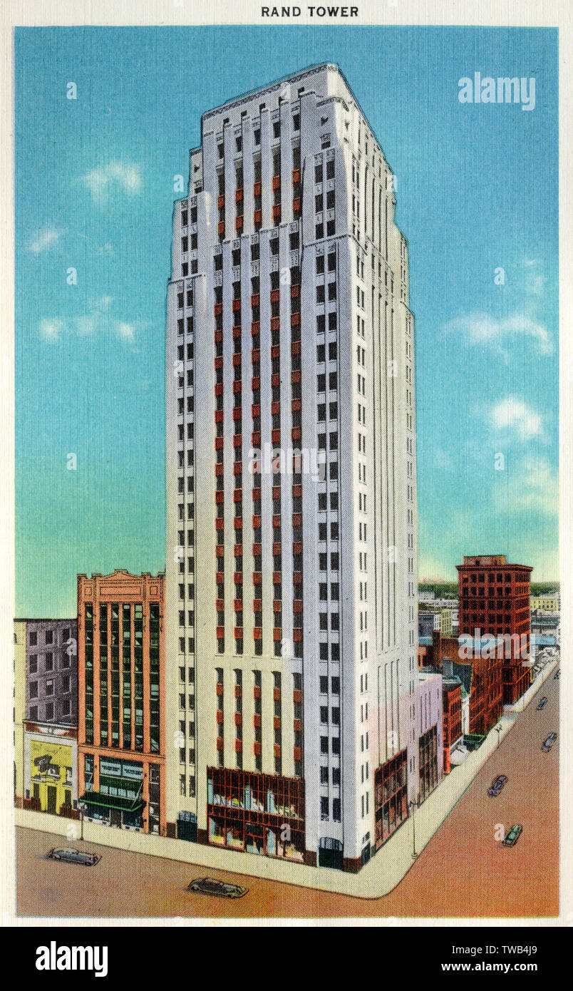 Rand Tower, Minneapolis, Minnesota, USA Stock Photo