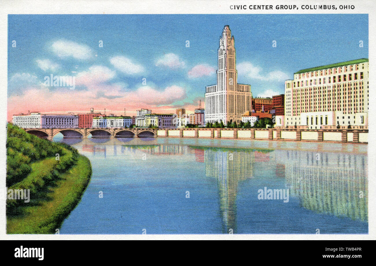 Civic Centre buildings, Columbus, Ohio, USA Stock Photo Alamy