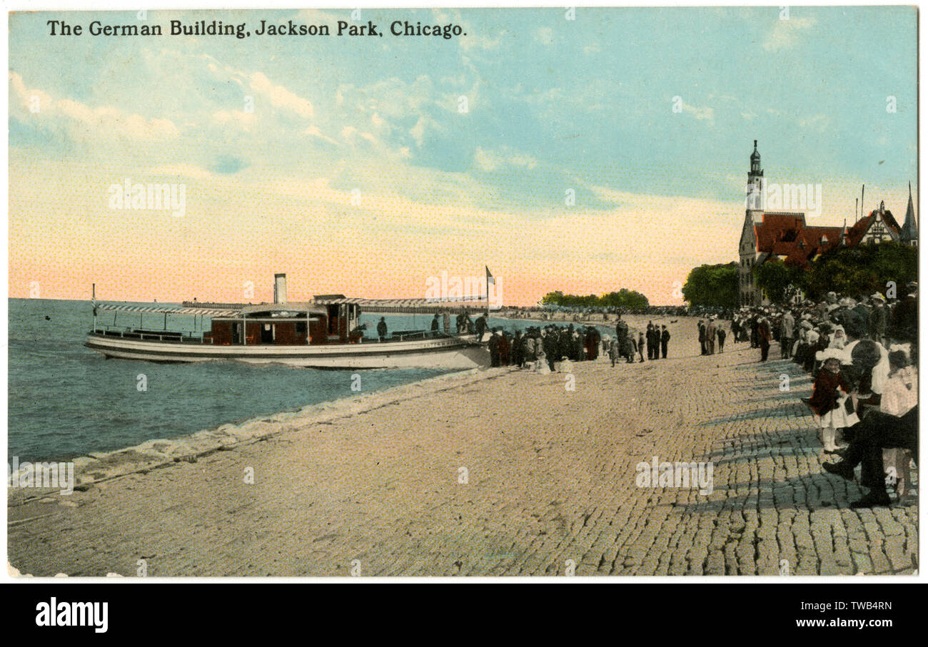 The German Building, Jackson Park, Chicago, Illinois, USA Stock Photo