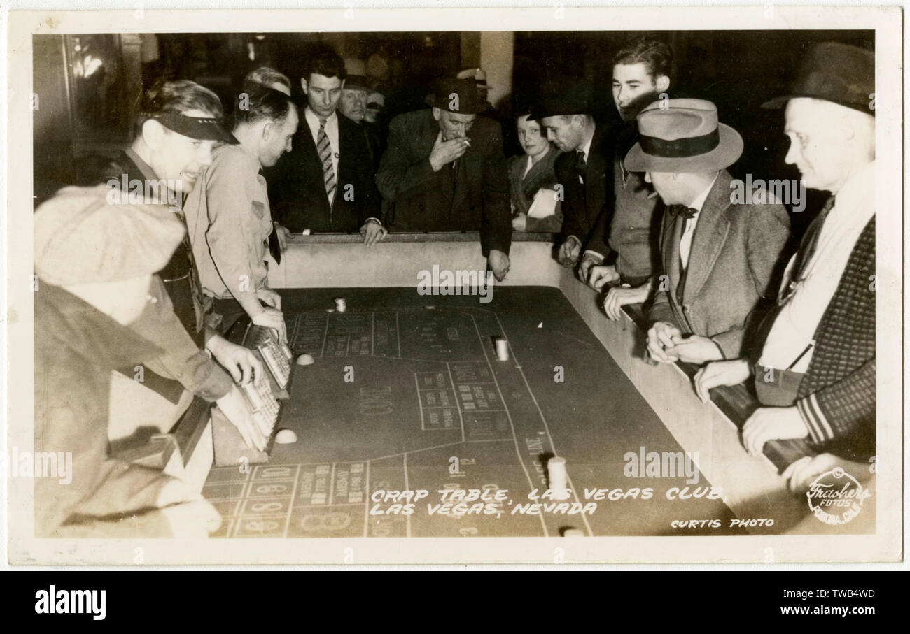 Crap Table, Las Vegas Club, Fremont Street, Las Vegas, Nevada, USA
