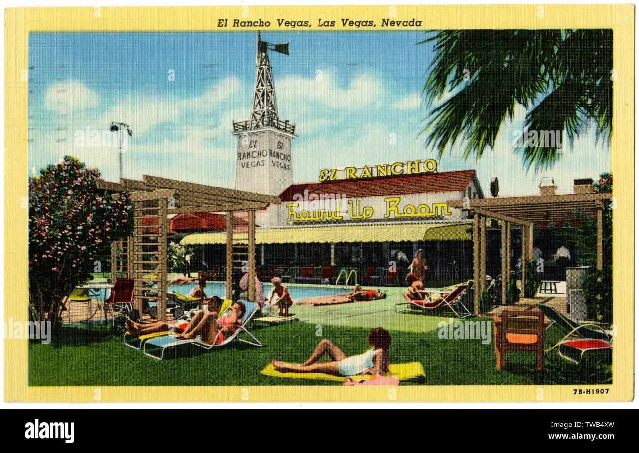 Hotel El Rancho, Las Vegas, Nevada, USA Stock Photo