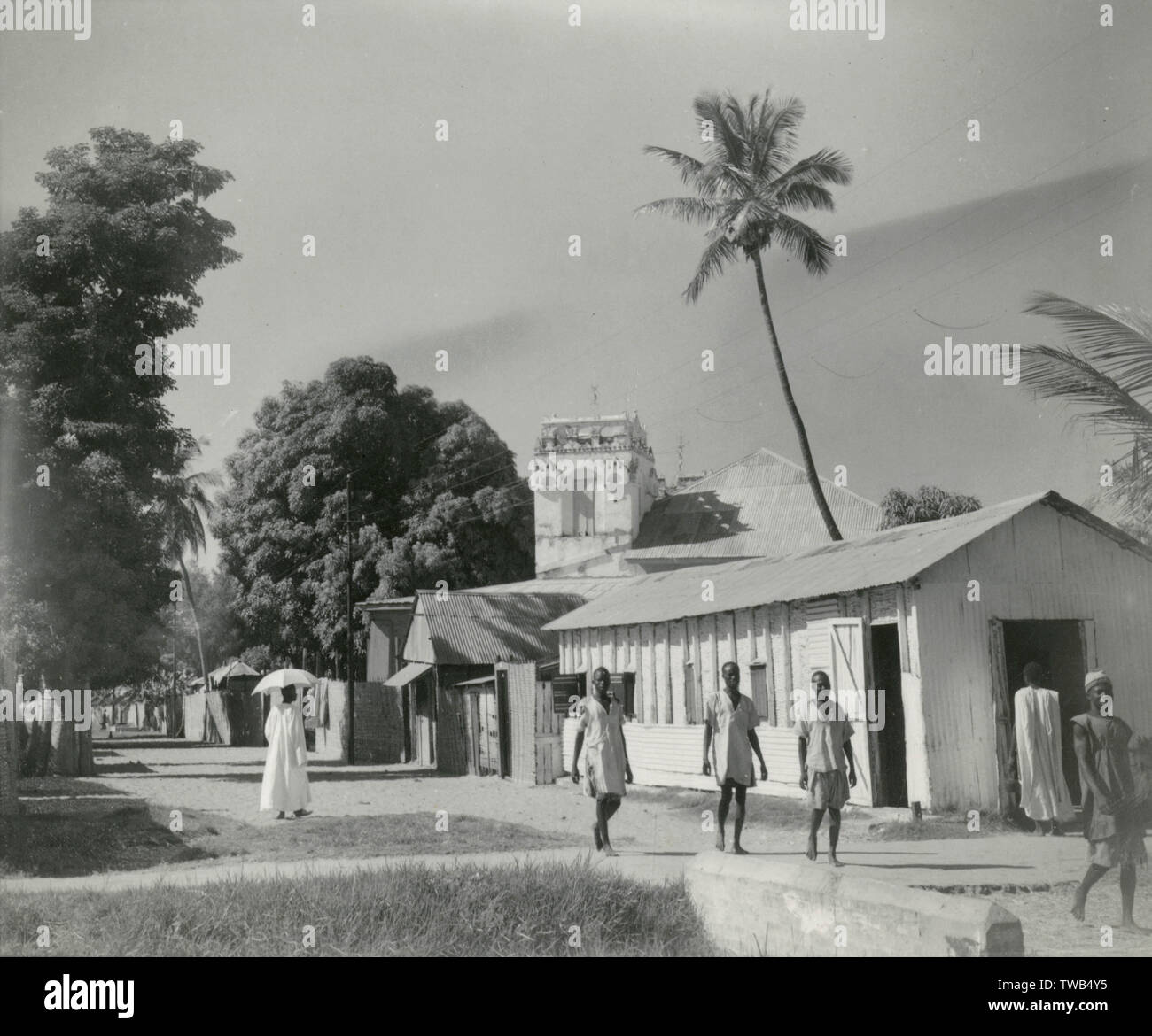 Street scene, Bathurst (now Banjul), Gambia, West Africa Stock Photo ...