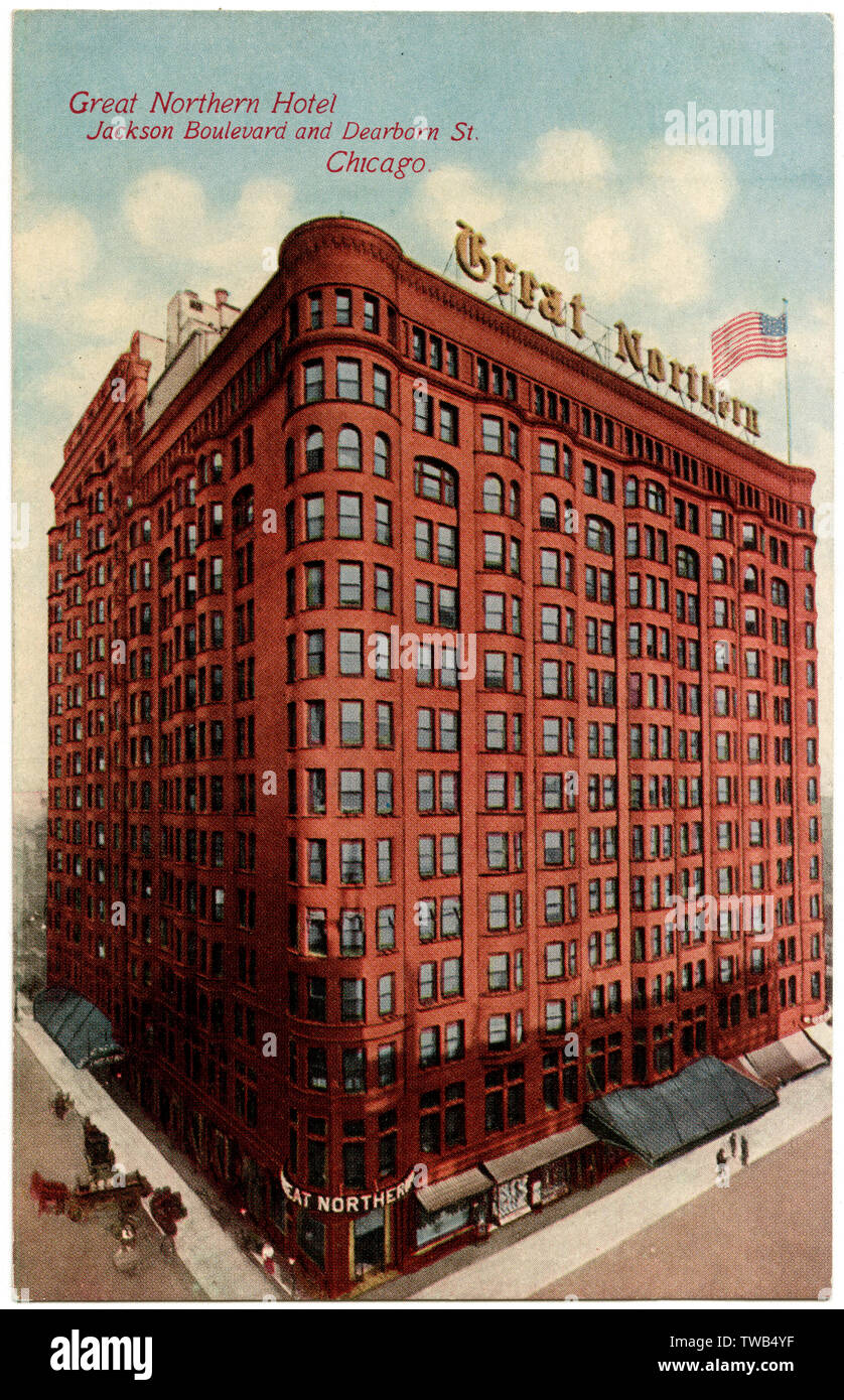 Great Northern Hotel, Chicago, Illinois, USA Stock Photo