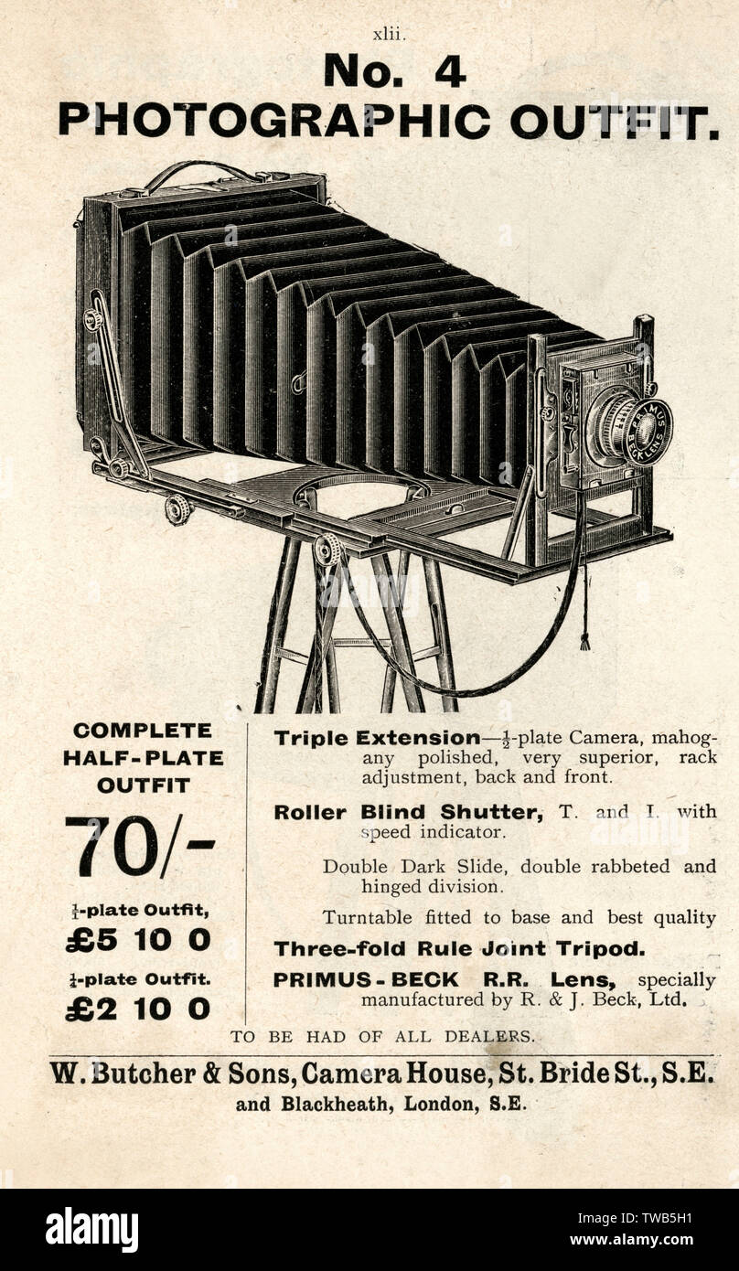 Camera 1900s hi-res stock photography and images - Alamy