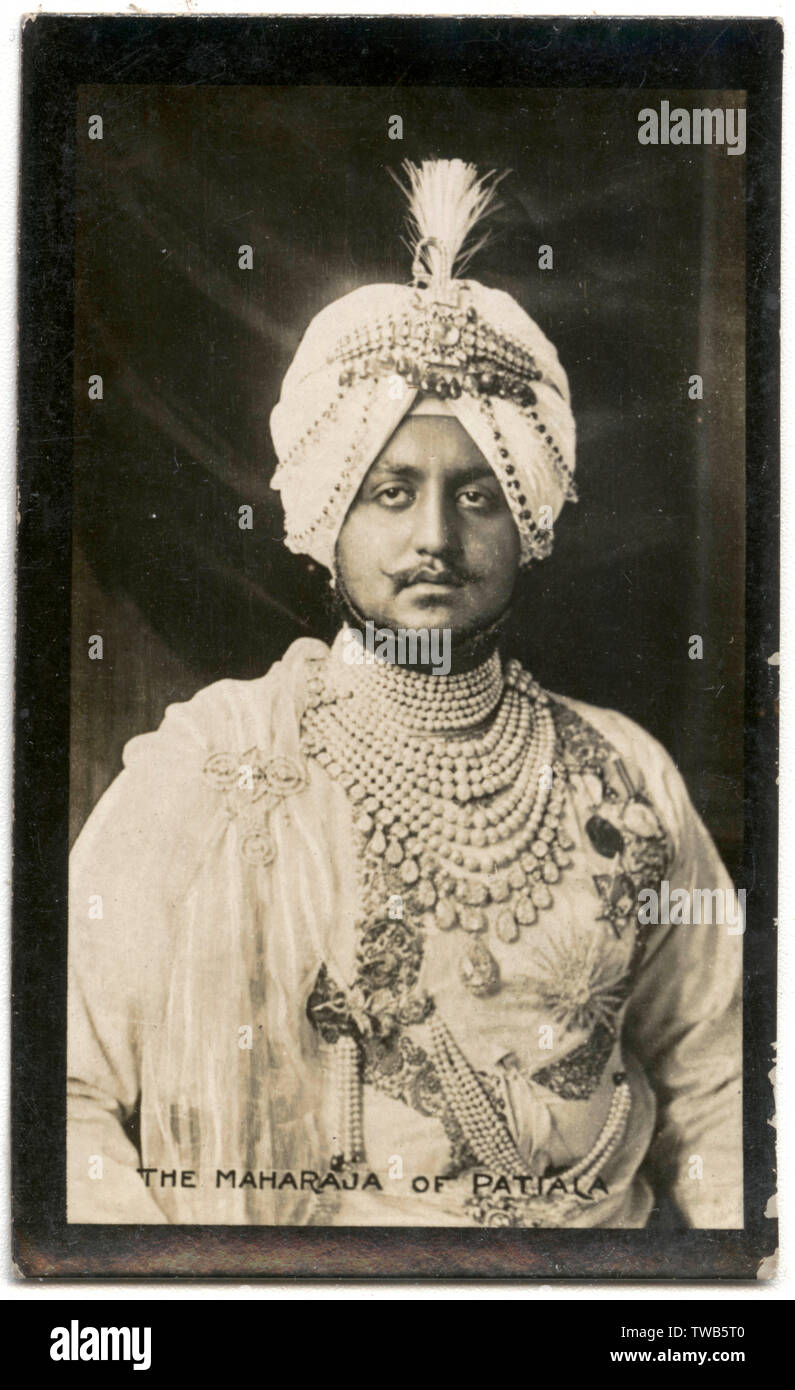 Maharaja Bhupinder Singh of Patiala, Indian ruler Stock Photo
