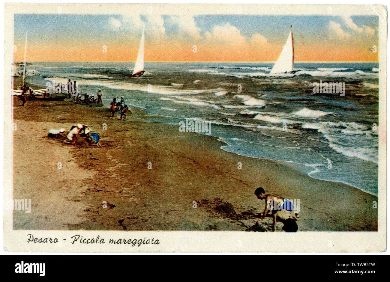 Sea beach people Cut Out Stock Images & Pictures - Alamy
