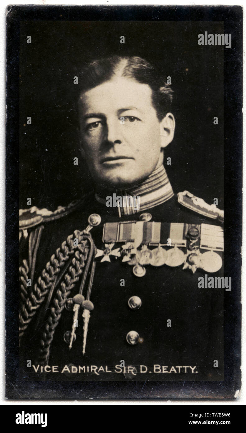 Vice Admiral Sir David Beatty, British naval officer Stock Photo