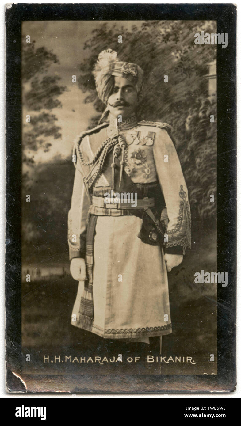 Maharajah of Bikanir (Bikaner), Indian ruler Stock Photo