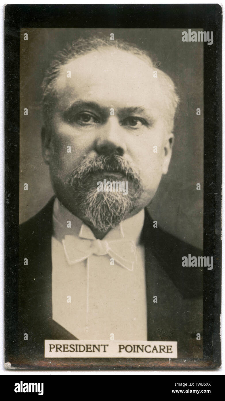 Raymond Poincare, French President Stock Photo