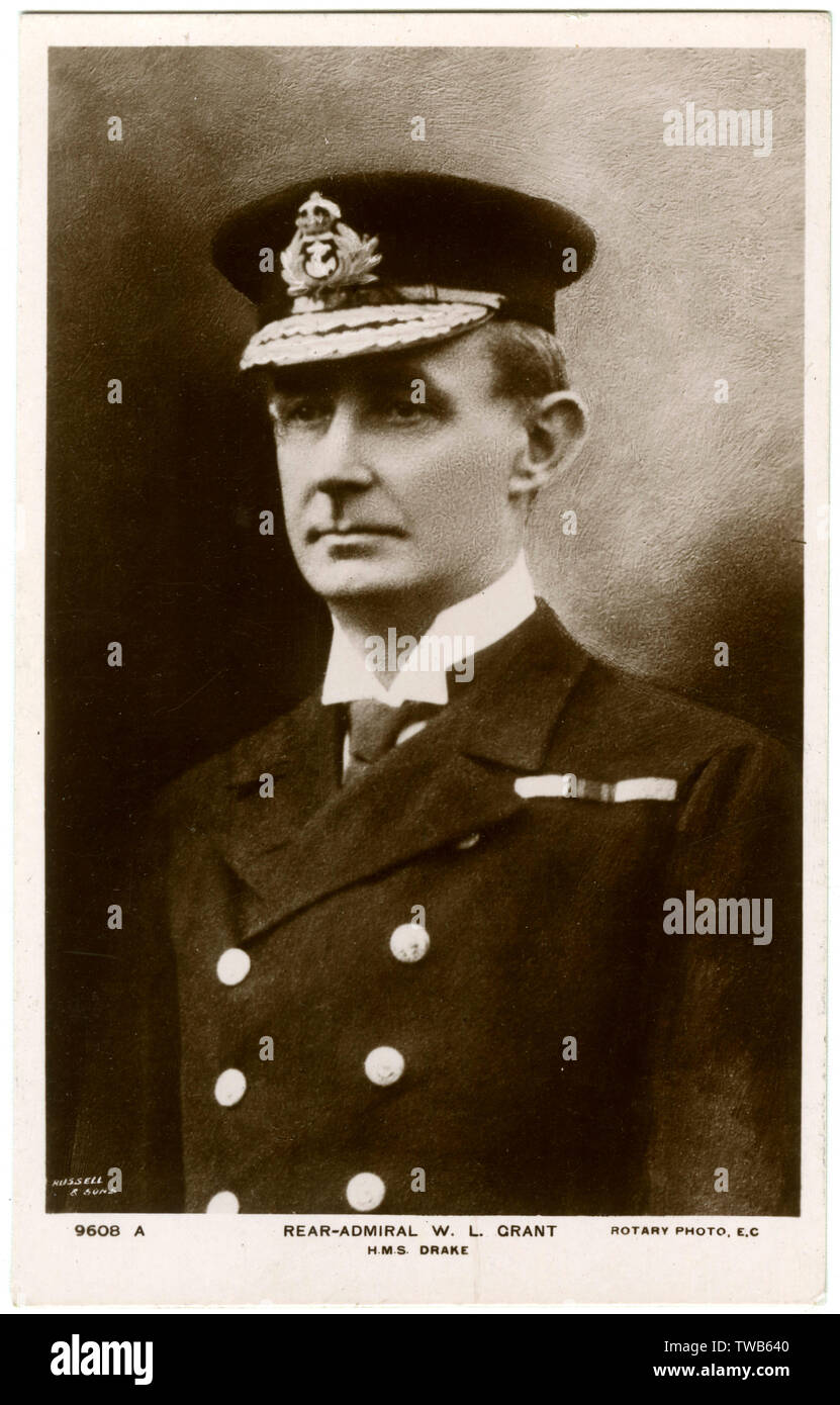 Rear-Admiral W L Grant, British naval officer Stock Photo