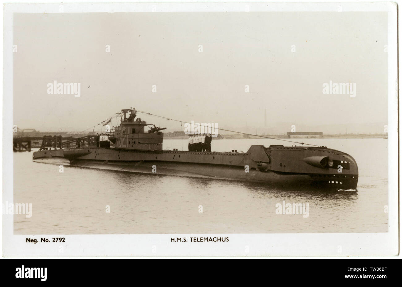 HMS Telemachus, T Class submarine, WW2 Stock Photo
