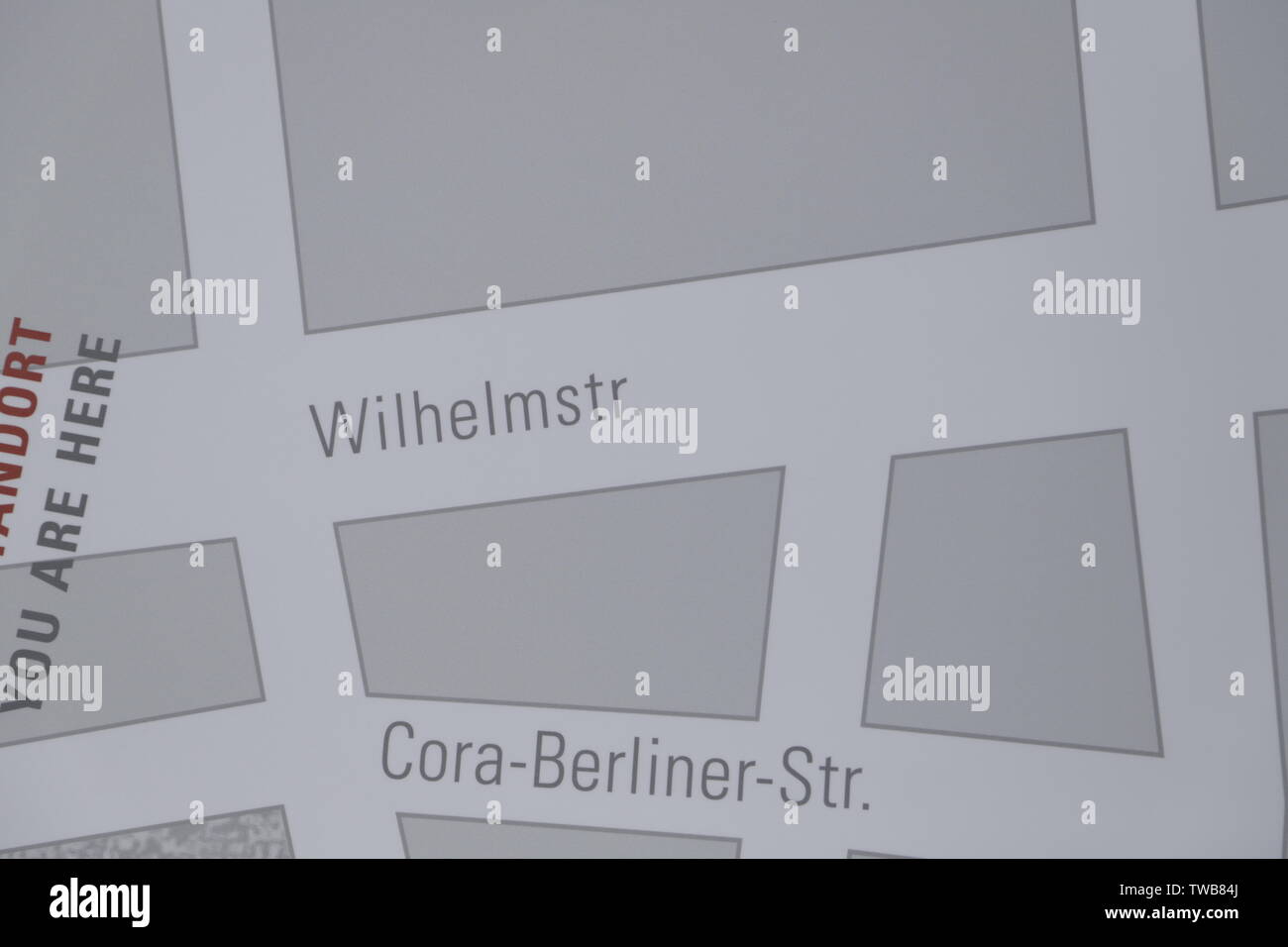 Street direction in Berlin, Germany Stock Photo Alamy