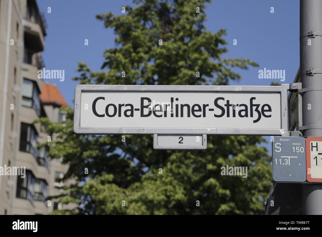 Street direction in Berlin, Germany Stock Photo - Alamy