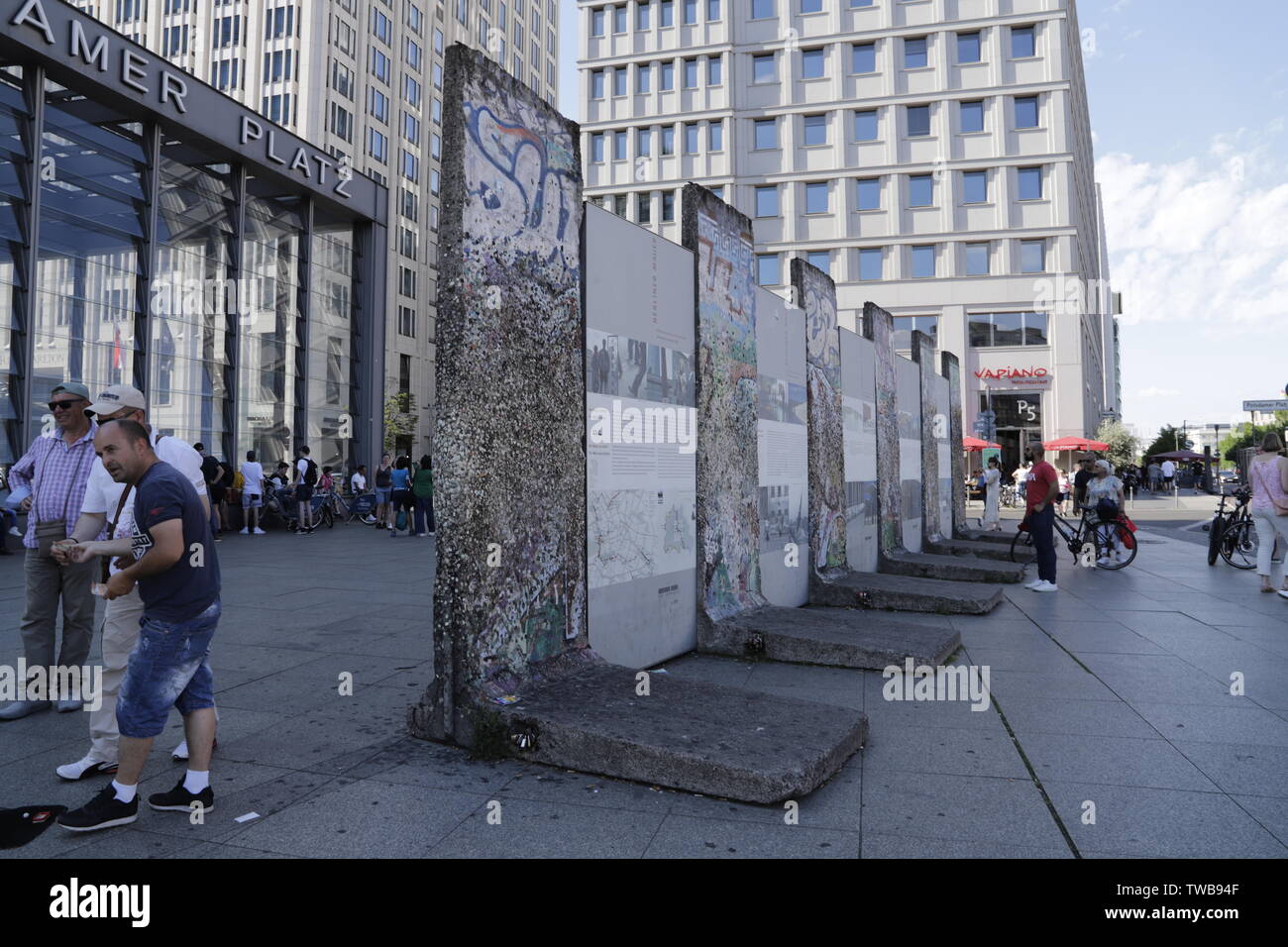 Parts of the Wall in Berlin, Germany. Which separated East and West