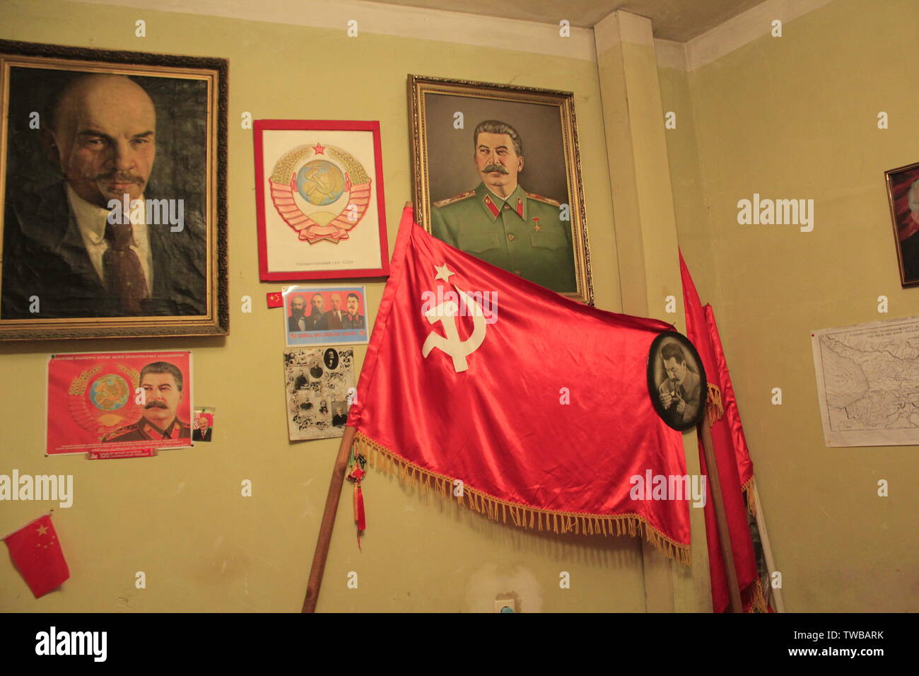Josef-Stalin-Museum in Tbilisi - Подпольная типография Сталина в Тбилиси Stock Photo