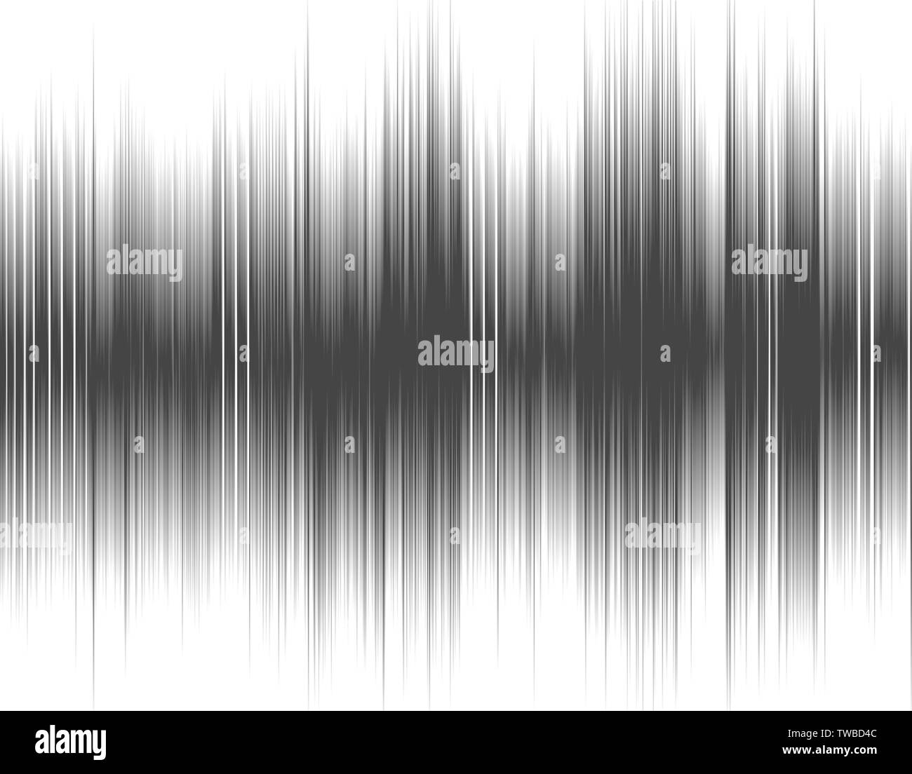 Gray abstract digital sound wave. Stock Photo