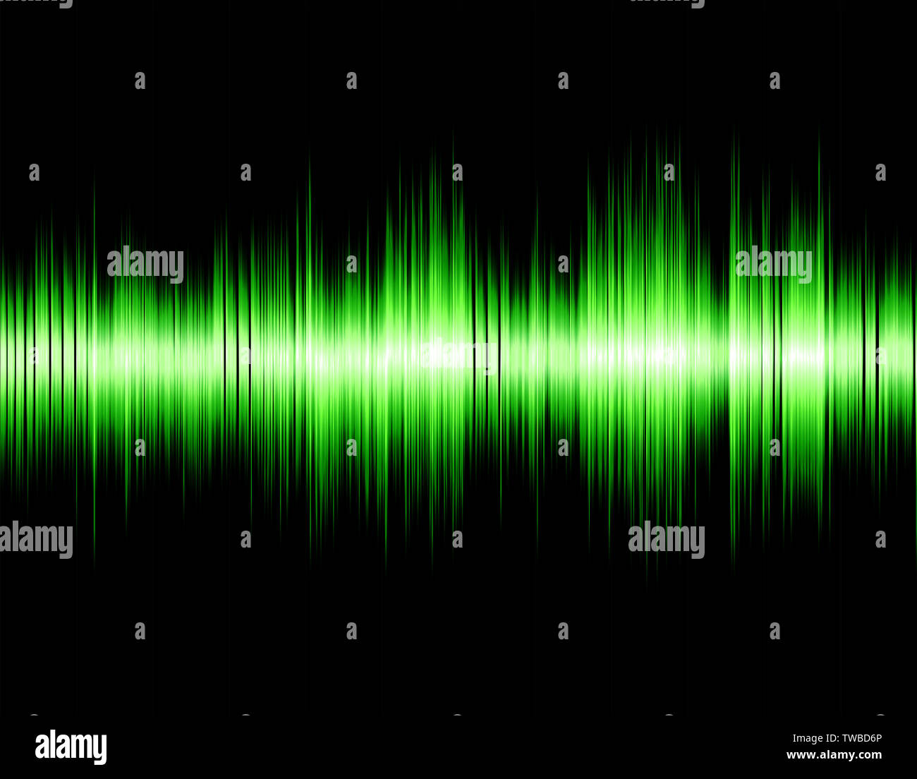Green digital sound wave hi-res stock photography and images - Alamy