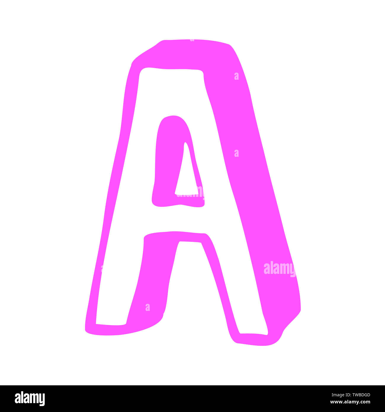 Capital color letter A Stock Photo - Alamy