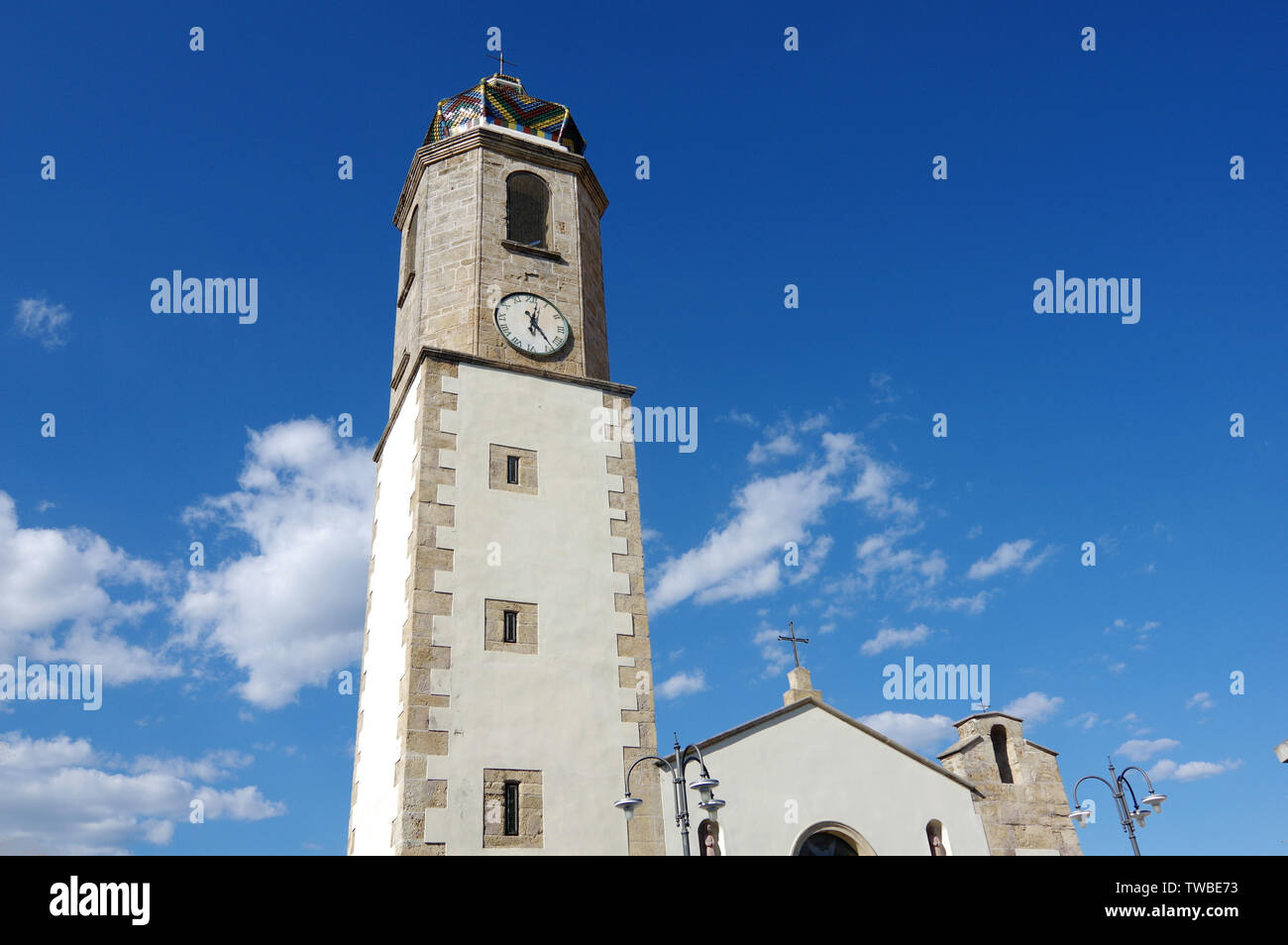 Cabras, Sardinia, Italy. Spirito Santo church Stock Photo