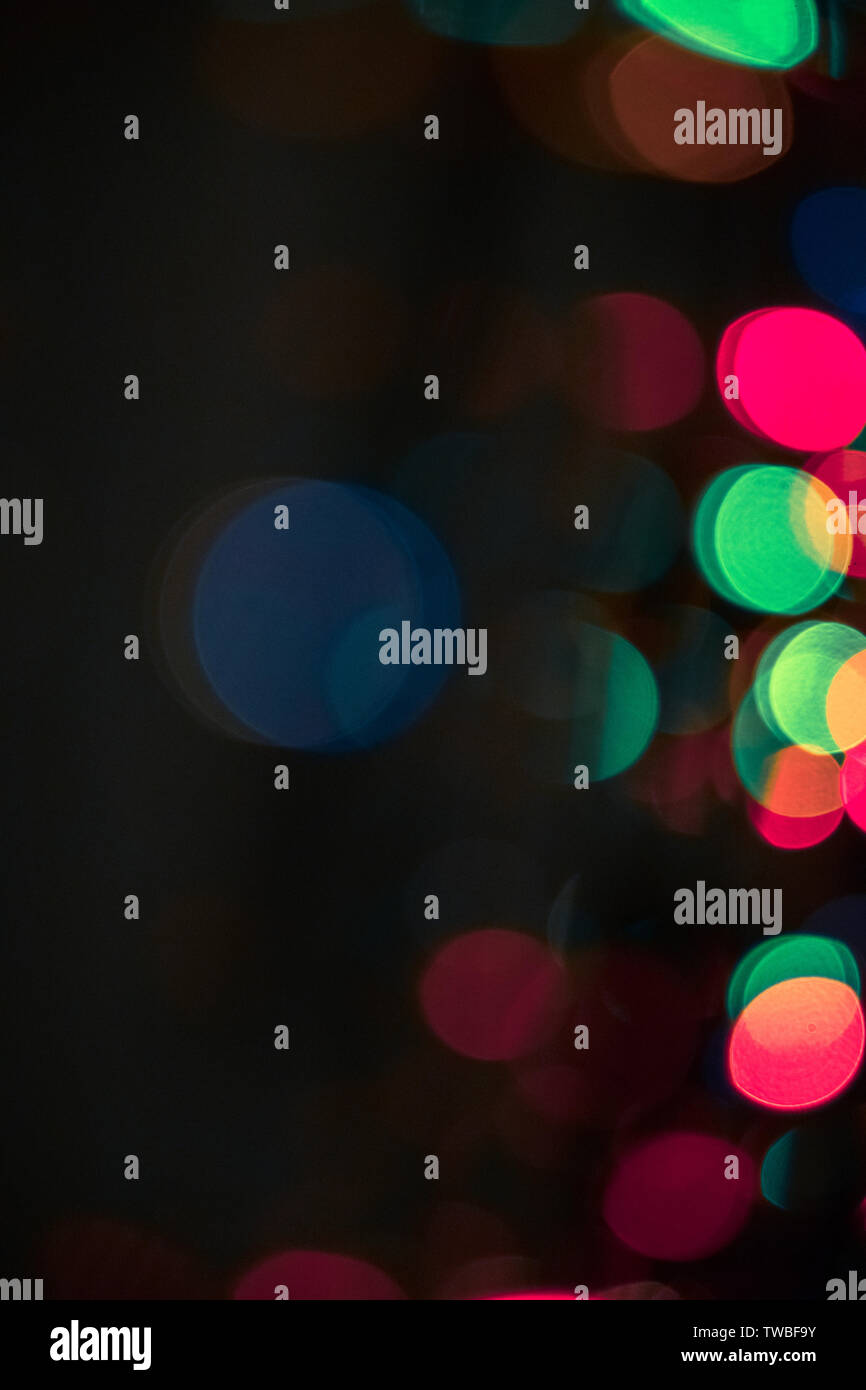 bokeh multicolored blurred abstract background Stock Photo