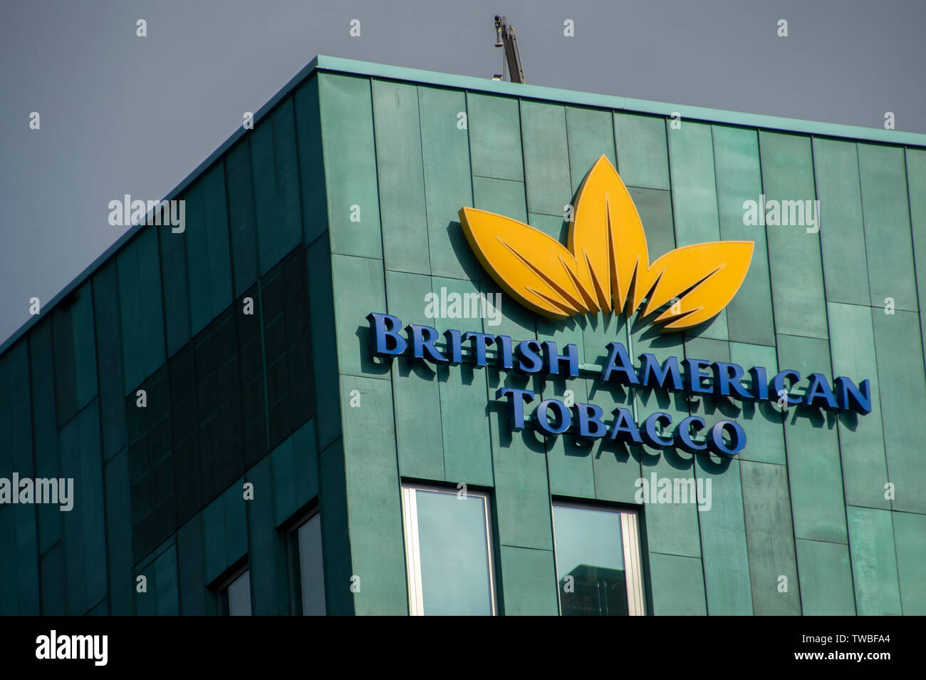 Billboard British American Tobacco At Amstelveen The Netherlands 2019 Stock Photo