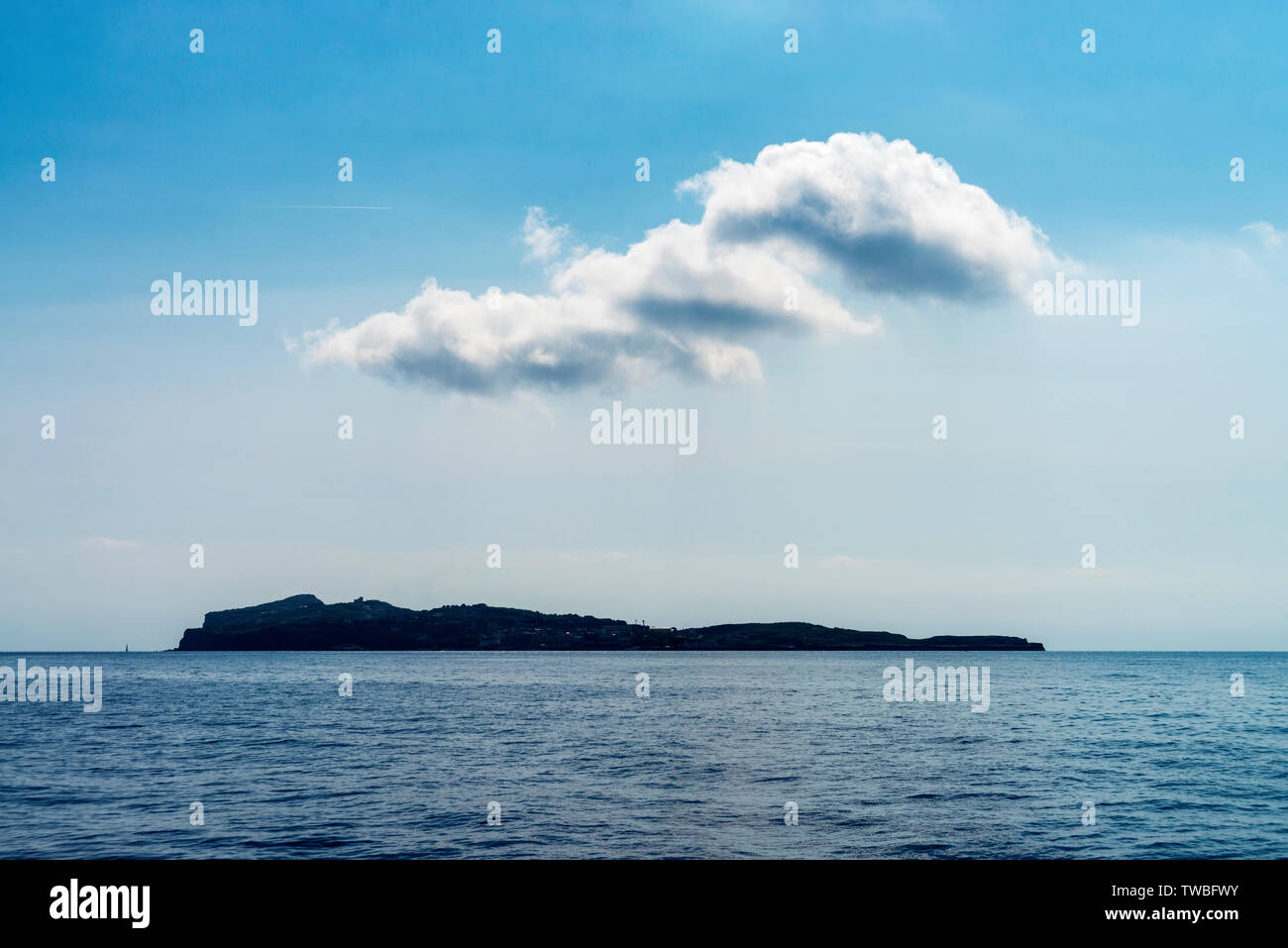 The island of Ventotene, Italy Stock Photo