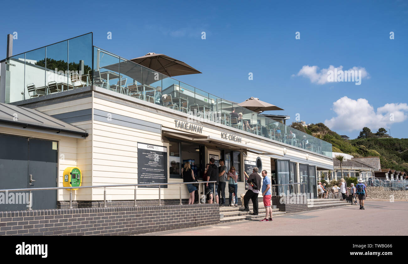 Durley Chine cafe restaurant Bournemouth Stock Photo