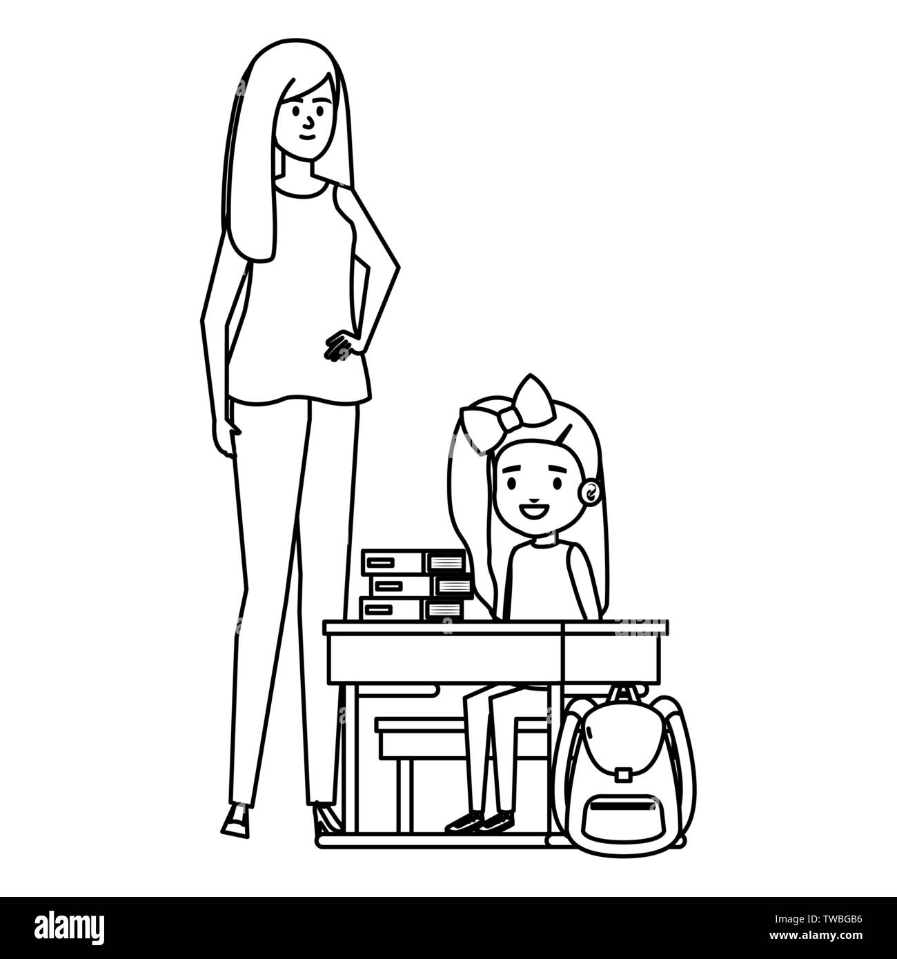 Schooldesk Black and White Stock Photos & Images - Alamy
