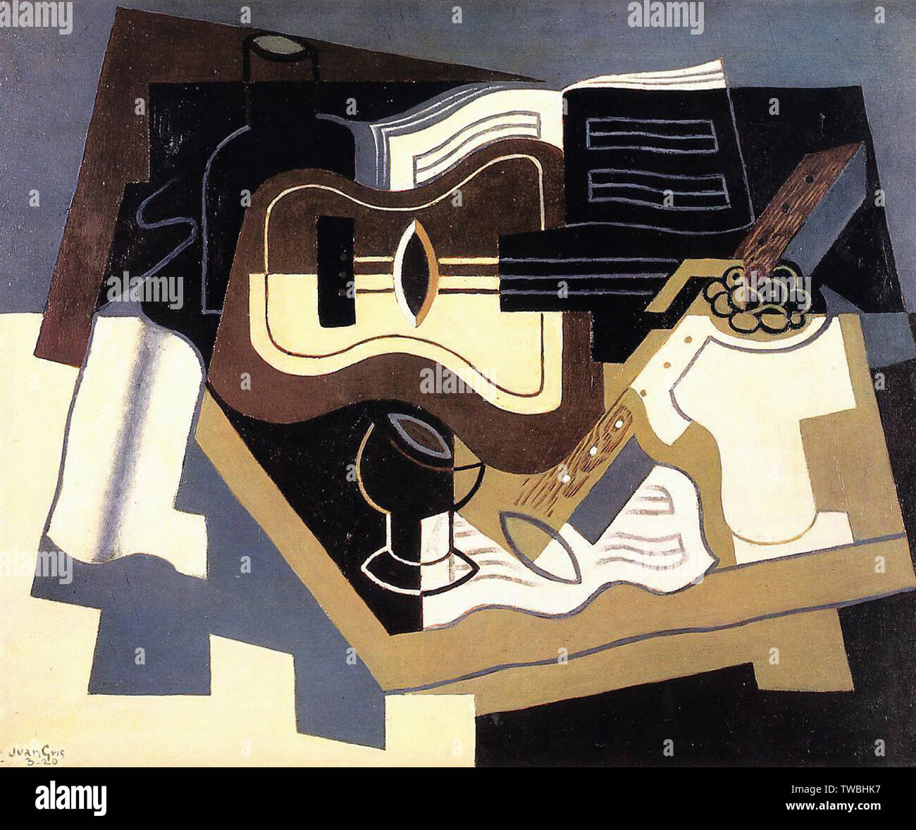 Juan Gris - Guitar Clarinet 1920 Stock Photo - Alamy